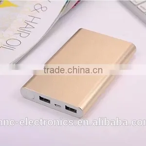 Slim Design 10000mAh Dual Usb Output Mobile Phone Power Bank Charger With Custom Laser Engraving Logo and Gift Box Package thumbnail-3