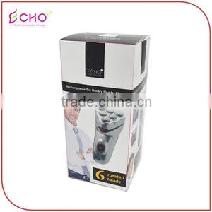 Electric Rechargeable Cordless Six Heads Rotary Shaver Razor thumbnail-6