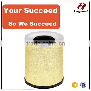 New Fancy Design Trash Can Stainless Steel And Leather Material thumbnail-1