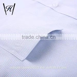 100%cotton Cool Short Blue Mens Button Down Shirts thumbnail-4
