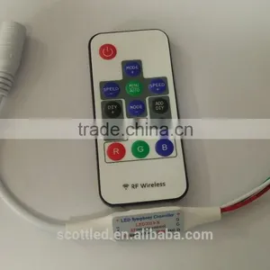 2048pixels Controlled LED2813-X Mini RF Wireless WS2811//WS2812B/TM1804/TM1809/INK1003 Dream Color Controller thumbnail-1