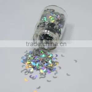 3mm Laser Silver Moon Sequins thumbnail-1