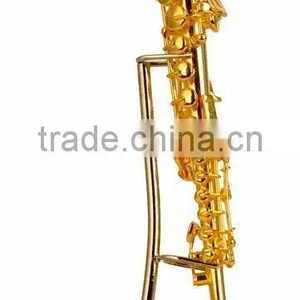 Gold and Copper Material Maked Gild Mini Soprano Saxophone thumbnail-1