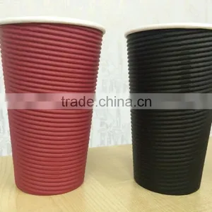 Customized Color Black Paper Coffee Cup thumbnail-4