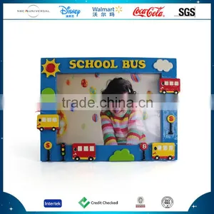 School Bus Picture Photo Frame Resin Crafts With Baby Picture Frame Craft thumbnail-1