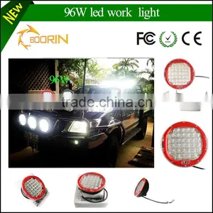 Top Sale Black/ Red Automobile 4x4 Accessories 4wd Offroad 9 Inch 96w Round Led Working Light Led Driving Lights Work Light Led thumbnail-1