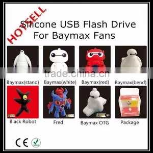 PVC Cartoon Figure USB Flash Drive USB2.0 1MB-256GB for Baymax Fans Quality Choice thumbnail-1