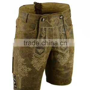 Men's Leather Lederhosen in Goat Suede thumbnail-1