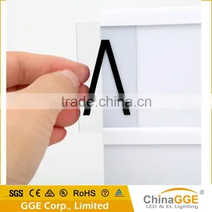 Acrylic ABS Led Material and Square Shape Cinematic Massage Light Box Letters thumbnail-5