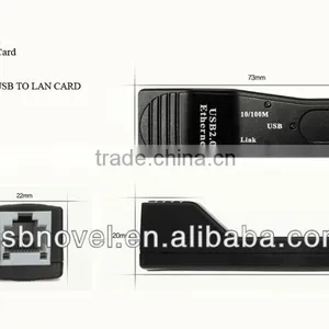 Blak Usb 2.0 External Network Latest Lan Card With Led Light High Speed 480Mbps thumbnail-3