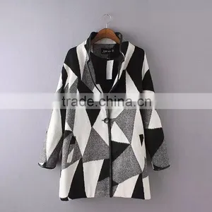 Wholesale Clothing One Button Floral Print Coat thumbnail-1