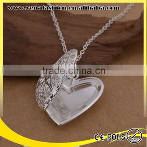 Plated 925 Silver Solid Blank Photo Pendant thumbnail-4