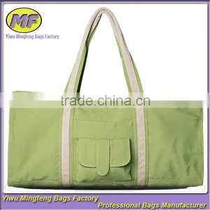 2015 New Custom High Quality Large Capacity Tote and Sling Shoulder Cotton Canvas Yoga Bag for Women thumbnail-1