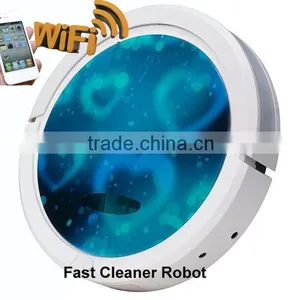 Smartphone App WIFI Robot Vacum Cleaner With 150ML Water Tank for Wet and Dry Cleaning thumbnail-2