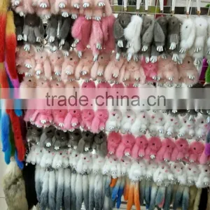 Cute Real Mink Fur Rabbit Ornaments thumbnail-6