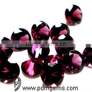 Rhodolite Garnet Round Cut Faceted Lot For Diamond Ring thumbnail-1