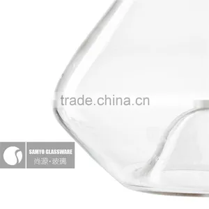 Samyo Handmade Wholesale Different Type Novelty Bulk Portable Wine Decanter Glass With Handle thumbnail-3