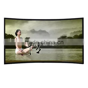 16:9 84" Nano 4k Curved Fixed Frame Projection Screen thumbnail-1