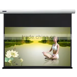 4:3 72" Luxurious Cinema Electric Projector Screen for Business and Education Presentation thumbnail-1