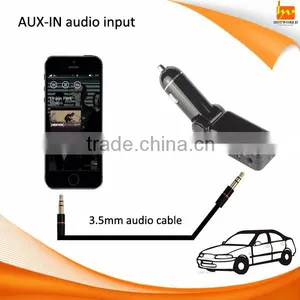 Bluetooth Mp3 Music Playing FM Transmitter Dual USB Port Car Charger thumbnail-1