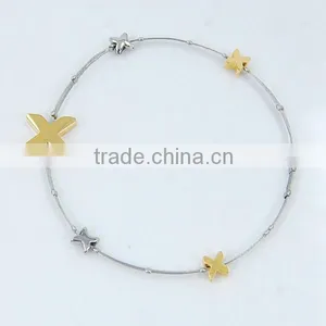 Steel Rope Bracelet With Metal Fashion Stainless Steel Bracelet Bangles thumbnail-1