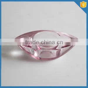 Small Boat Shape Spray Color Crystal Glass Candle Holder Tealight Holder thumbnail-3
