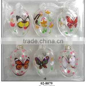 (02-8079-5-6)colourful Glass Eggs for Easter Gift thumbnail-1