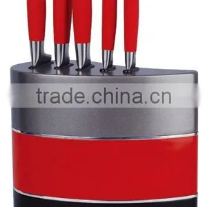 MDF Wood Knife Block Set With 5 Pcs Knives thumbnail-1