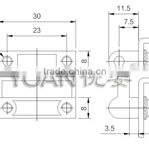 Floor Hinge Cabinet Door Hinge Electrical Panel Hinges Supplier's Choice thumbnail-2