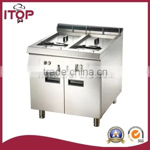 Gas 2-Tank Fryer(4-Basket)With Cabinet thumbnail-1