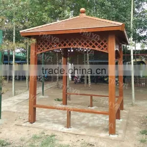 Outdoor Aluminum Antique Metal Garden Gazebo With Metal Roof thumbnail-3