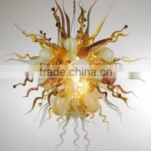 XO Blown Glass Art Chandelier Xo-10426 and Crystal Chandelier thumbnail-1