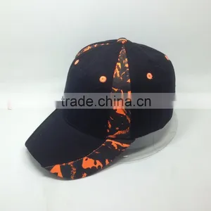 100% Cotton 6 Panel Plain Custom Velcro Baseball Hat/ Baseball Cap thumbnail-2