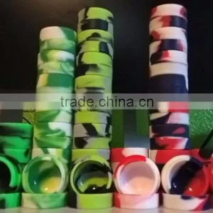 Colorful Silicone Insert Healthy Silicone Wax Jar With Lid Silicone Dab Wax Container Jars Small Silicone Container thumbnail-6