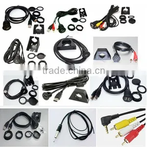 Car Dashboard Flush Mount USB Extension Cable Install Kit 1/8 Inch A/V Jack thumbnail-6