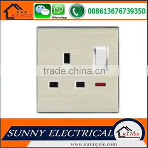 KB8 Modern British Standard Type Factory Suppiler Electric Wall Switched Socket With Neon With CE Certification thumbnail-4