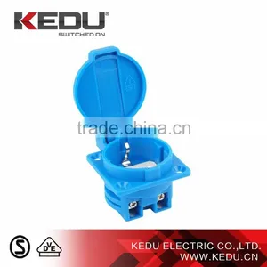 KEDU Waterproof German Socket 16A 250V IP44 2P+PE With VDE,SEMKO Approved thumbnail-2