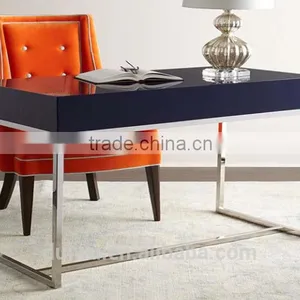 Latest Modern Wooden Executive Office Desk Side Table Design thumbnail-3