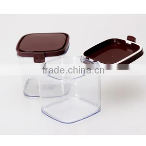 Ultra-Clear Push to Open Clear Plastic Hinged Food Container thumbnail-1