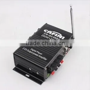 2CH Audio Amplifier With Bluetooth With USB SD FM Car Audio Amplifier thumbnail-3