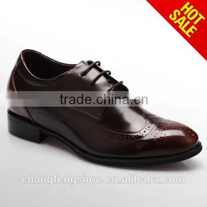 Patent Leather Men Shoes / Retro Brogue Carved Formal Dress Shoes thumbnail-1