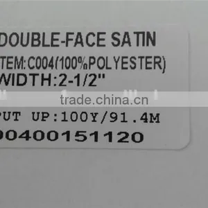 Wholesale 100% Polyester 2-1/2 Inch Double Face Ribbon Satin, Double Side Satin Ribbon thumbnail-2