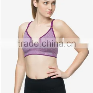 Workout Spinning Yoga Sports Bra Breathable Keyhole Bralette thumbnail-2