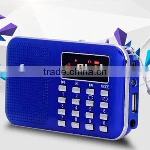 Mini Portable LCD Digital FM Radio Speaker / USB TF Card Mp3 Music Player / Mp3 fm Radio Player thumbnail-6