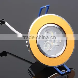 Gold Finish 3W Led Ceiling Light thumbnail-2