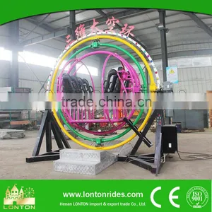 Hot Sale Adult Amusement Machine,Fairground Thrill Rides Human Gyroscope For Sale thumbnail-4