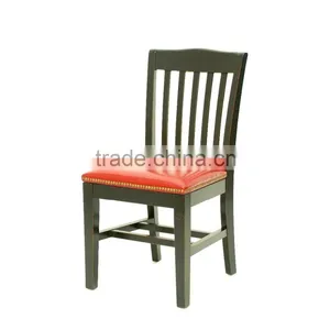 Furniture Restaurant Modern Leather Luxury Wooden Carved Leisure Garden Dining Chair thumbnail-2