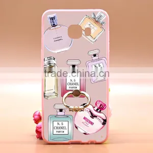 Newest Fashion Ring Holder For Samsung C5 Phone Case Uv Prefume Printing TPU+PC 2 In 1 Hybrid thumbnail-1