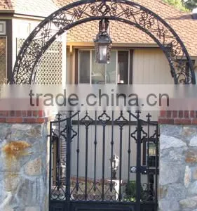 Best Seller Supply Custom Wrought Iron Pool Gate, Iron Walk Way Gates, Scroll Garden Gate on Online Shopping thumbnail-2