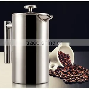 2014 New Design Unique French Coffee Press Double Walled Coffee Press thumbnail-1